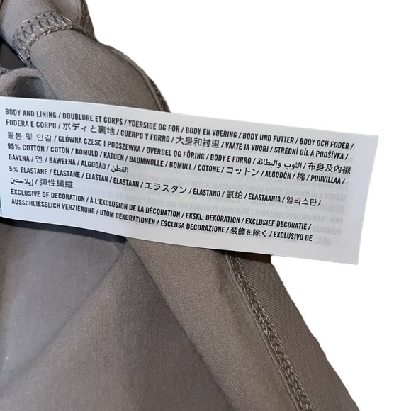 {NWOT Abercrombie & Fitch Seamless Corset Tank in Brown Taupe Size Large} - Picture 5 of 7